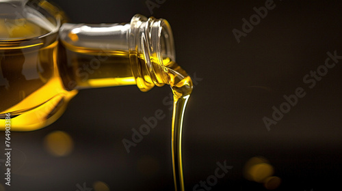 Abstract Olive Oil Drizzle