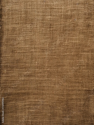 Brown raw burlap cloth for photo background, in the style of realistic texture