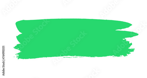 Handgemalter Pinselbanner mit grüner Farbe