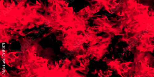 Abstract red fire in dark background. Grunge texture black and red color background. Festive New Year grunge background with Flowering design. 