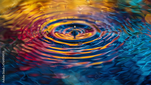 Abstract Sound Waves Visualized - Vibrant Ripples of Colorful Harmony Art