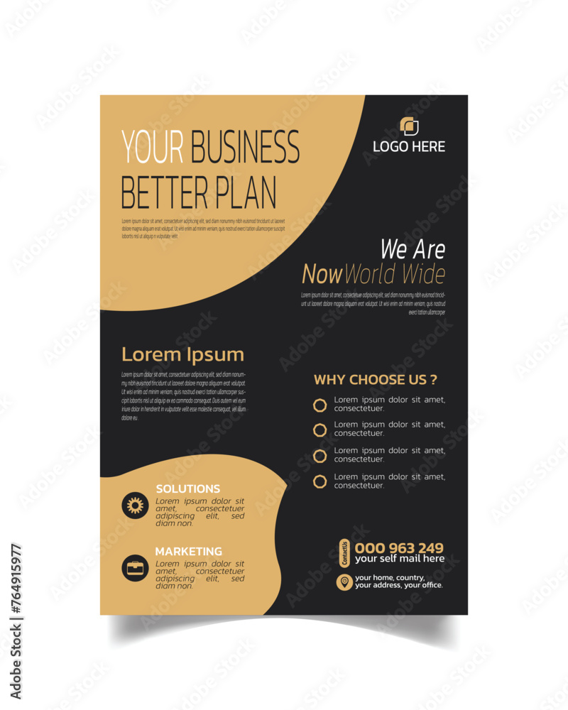 Modern Creative Business Flyer or Amazing Business Leaflet Wonderful Business Flyer
