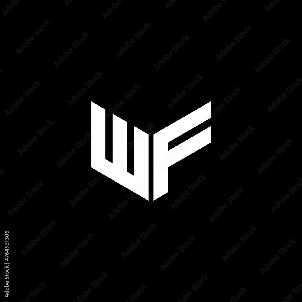 WF letter logo design with black background in illustrator, cube logo, vector logo, modern alphabet font overlap style. calligraphy designs for logo, Poster, Invitation, etc. WF letter logo design with black background in illustrator, cube logo, vector logo, modern alphabet font overlap style. calligraphy designs for logo, Poster, Invitation, etc.