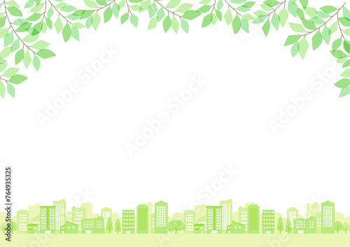 simple illustration of building scenery