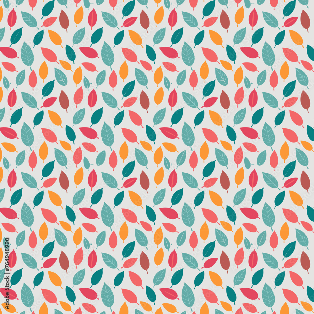 Seamless leaf pattern design Seamless leaf pattern design