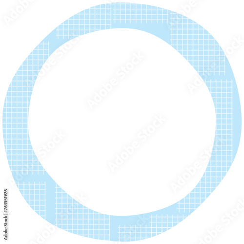 Decorative circle frame with grid © Ana CPP