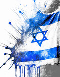 Vibrant flag of Israel