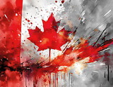 Vibrant canadian flag