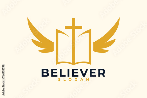 Vector Christian Church Logo Design photo