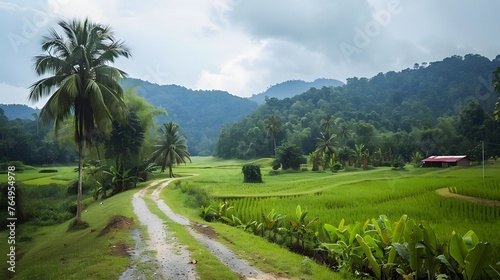 traditional thai landscape
 photo