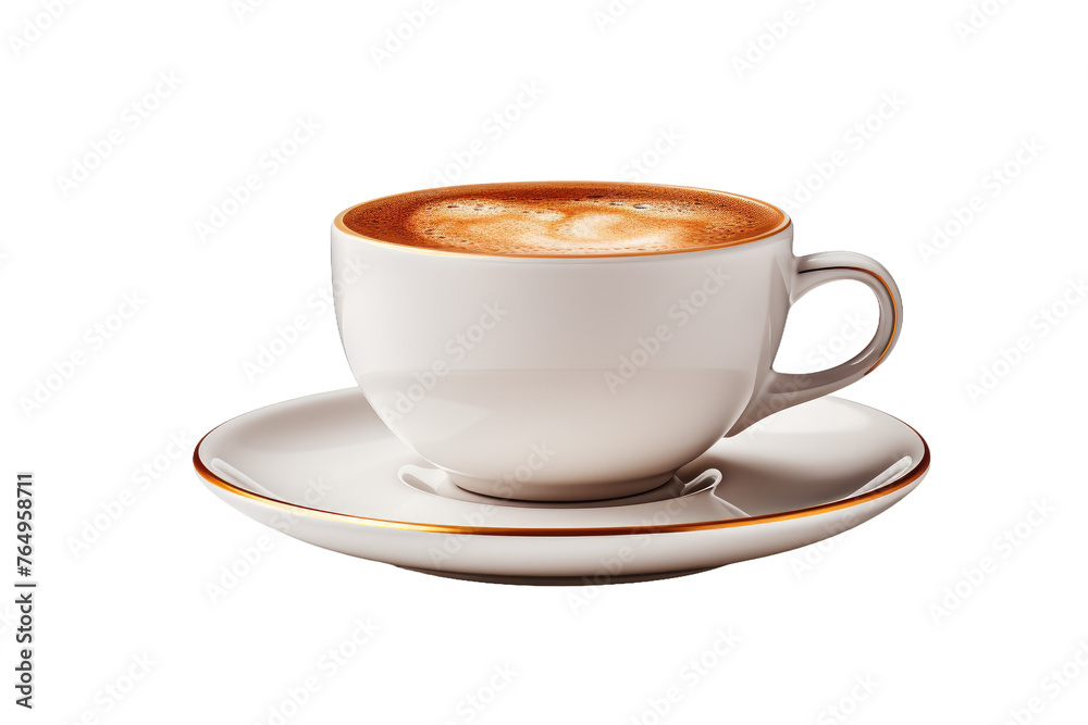 A Sip of Serenity: A Cup of Coffee on a Saucer. A Sip of Serenity: A Cup of Coffee on a Saucer.