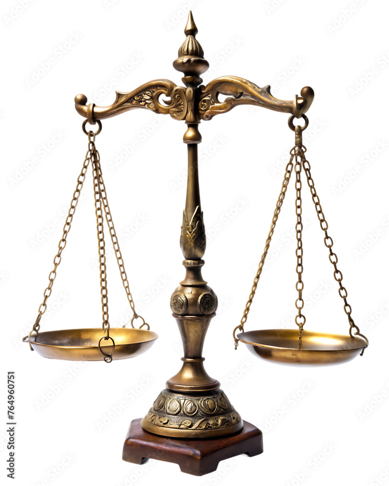 Balance scale isolated on transparent background Balance scale isolated on transparent background