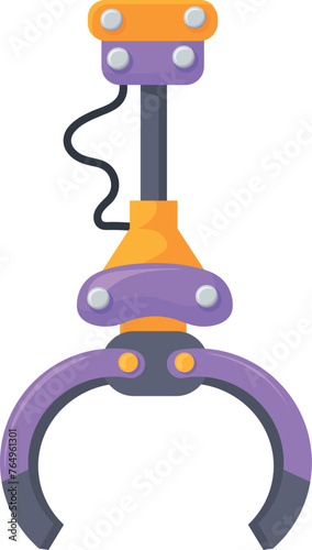 Grabbing claw for toy arcade machine cartoon icon