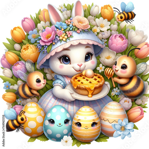 Bunny Bliss, Springtime Flowers, Easter Eggs, Smiles and Sweet Delights