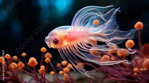 Create a captivating visualization of a microscopic creature from the Underwater World © Fareedoh