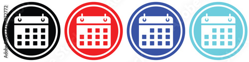 collection of calendar icons. Calendar Icon collection. Set of calendar symbols. Meeting Deadlines icon. Time management .Appointment schedule flat icon icon