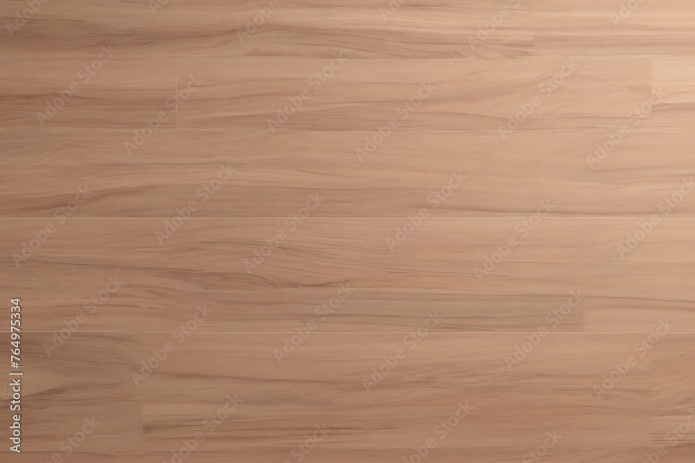 Fototapeta premium Beige laminate flooring parquet wood wall wooden plank board texture background with grains and structures