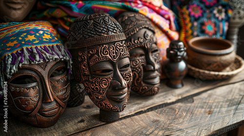 Detailed Crafts and Art Pieces Symbolizing Cultural Heritage © Digital_Dreamer