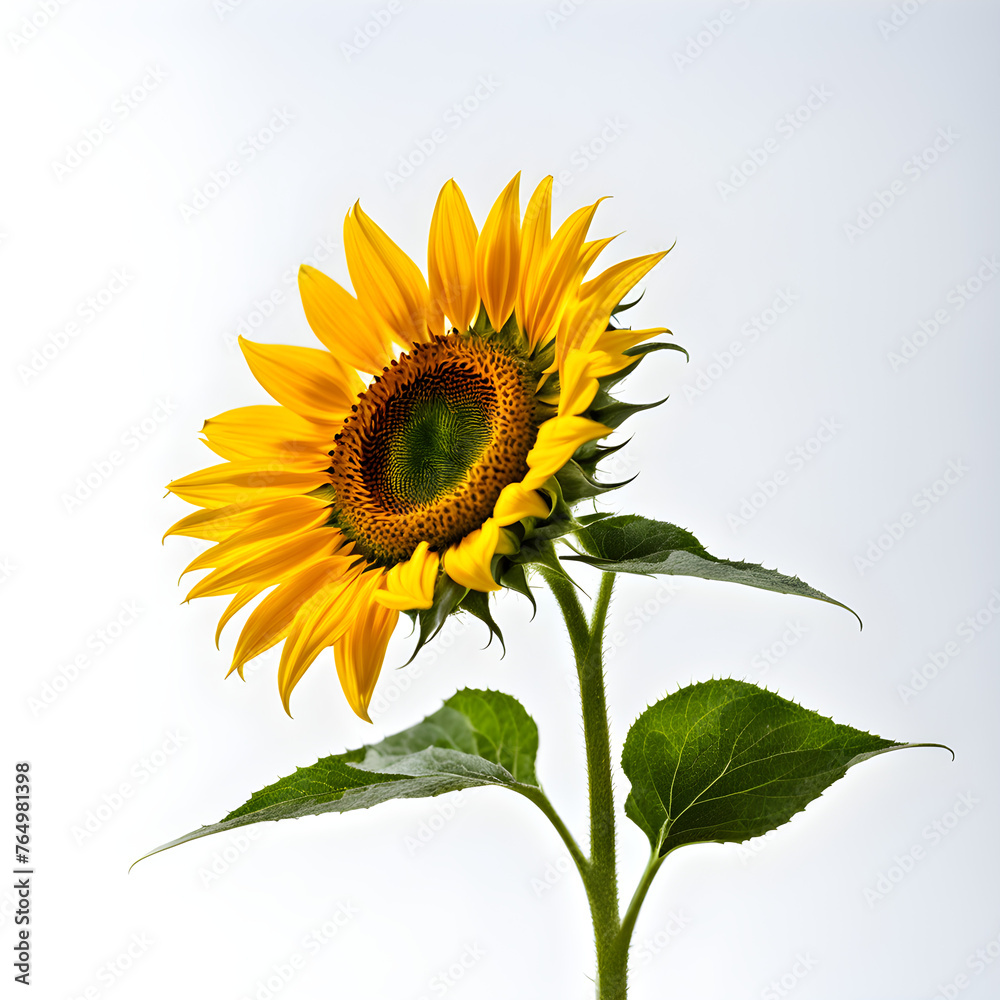 Obraz premium sunflower isolated on white background