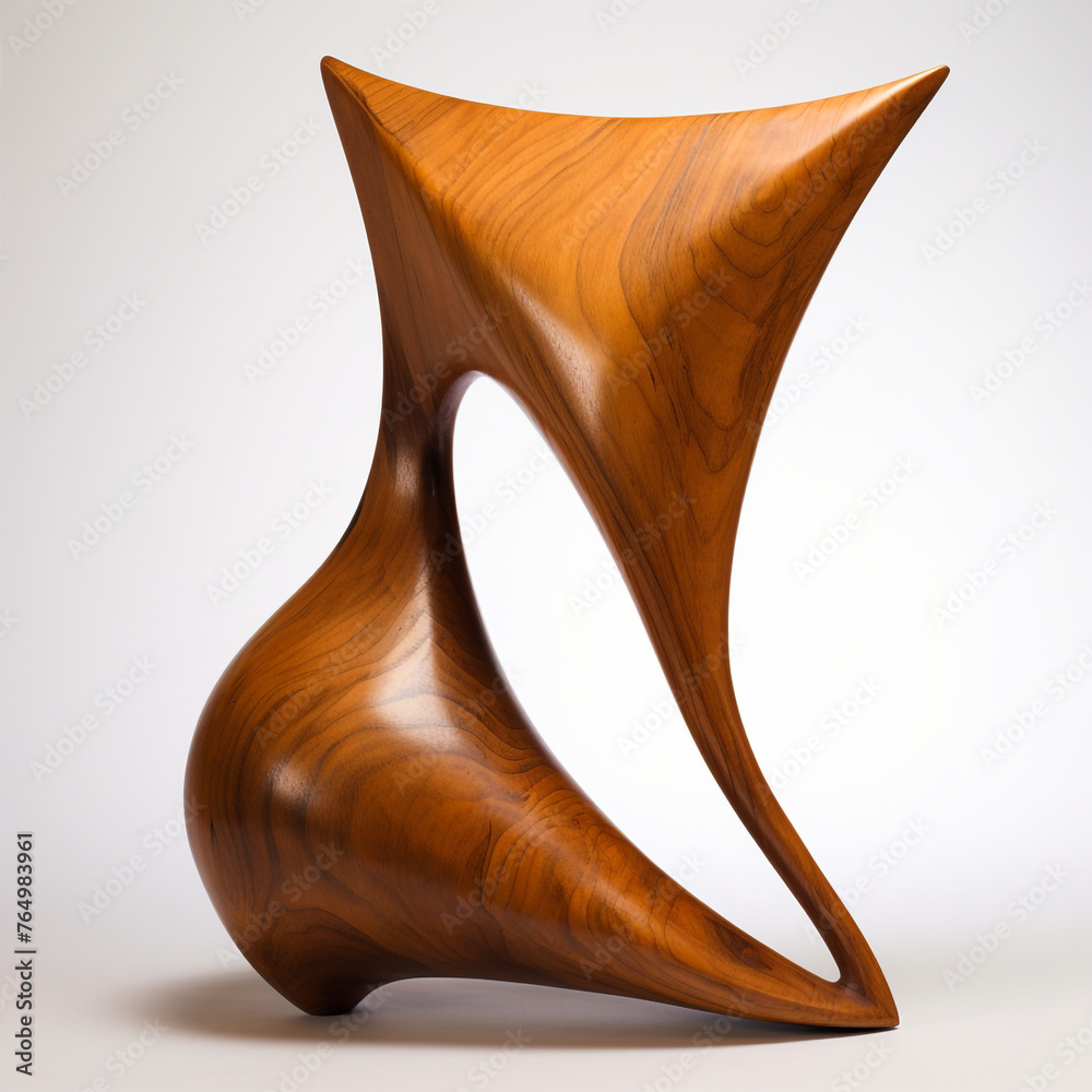 abstract sculpture of a twisted manta ray, carved out of bass wood, minimalism, abstract impressionism сreated with Generative Ai abstract sculpture of a twisted manta ray, carved out of bass wood, minimalism, abstract impressionism сreated with Generative Ai