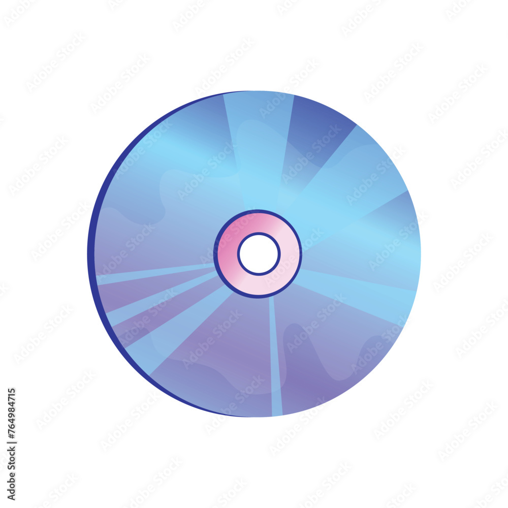 CD or DVD disk vector illustration on white background. Y2k trendy illustration. Millennial childhood technology. 90s and 2000s. CD or DVD disk vector illustration on white background. Y2k trendy illustration. Millennial childhood technology. 90s and 2000s.