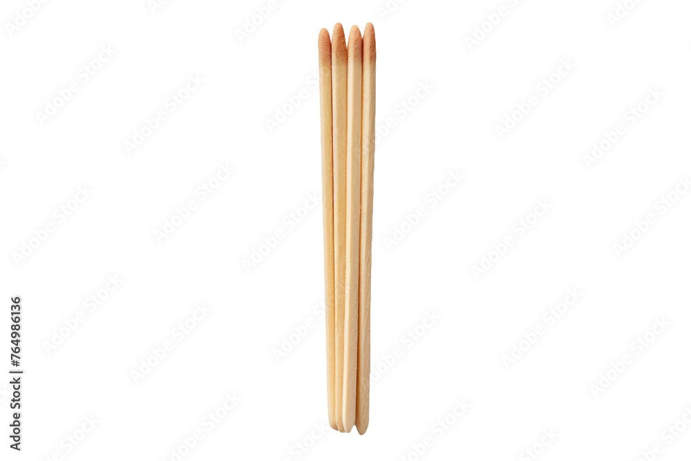 Harmony in Simplicity: A Pair of Elegant Wooden Chopsticks Resting on a Pure White Background.. Harmony in Simplicity: A Pair of Elegant Wooden Chopsticks Resting on a Pure White Background..