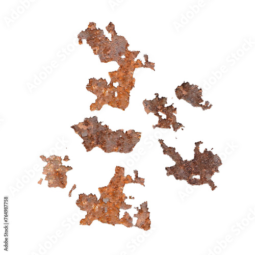 photograph of rust that forms on old and dirty metal

