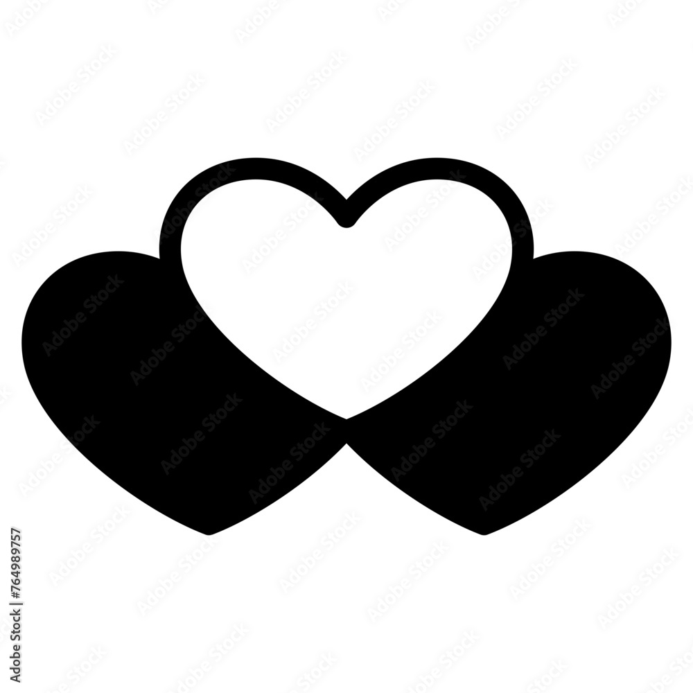 Fototapeta premium heart love icon