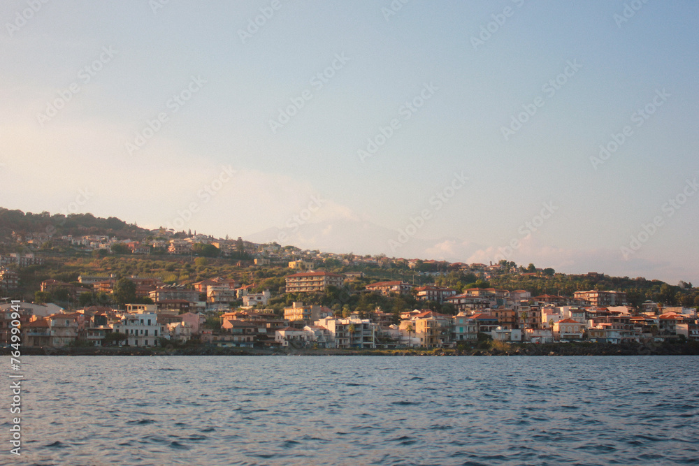 panorama of the city of taormina