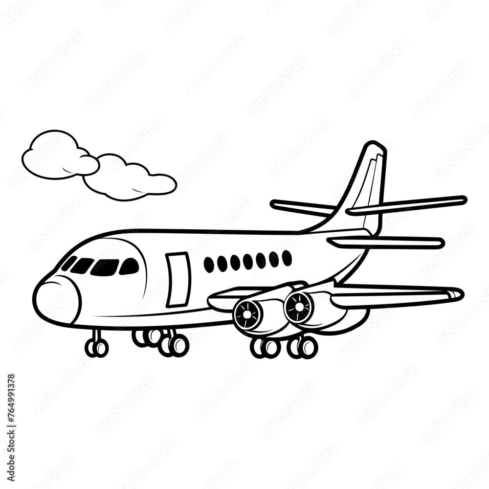 airplane flying transport isolated icon vector illustration design vector illustration graphic design