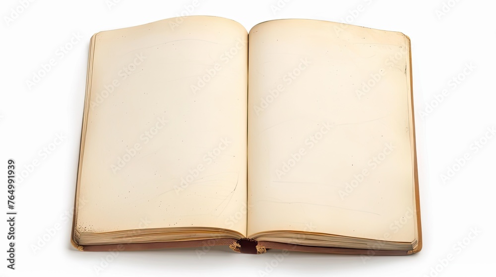 a blank sketchbook against a white background, offering ample free space for creativity. a blank sketchbook against a white background, offering ample free space for creativity.
