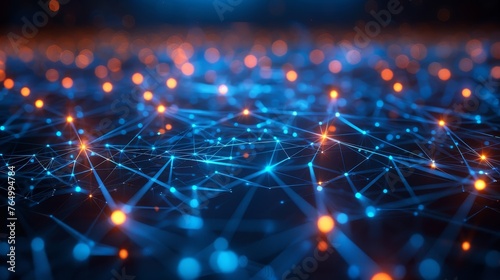 Connectivity: A network of interconnected nodes and lines