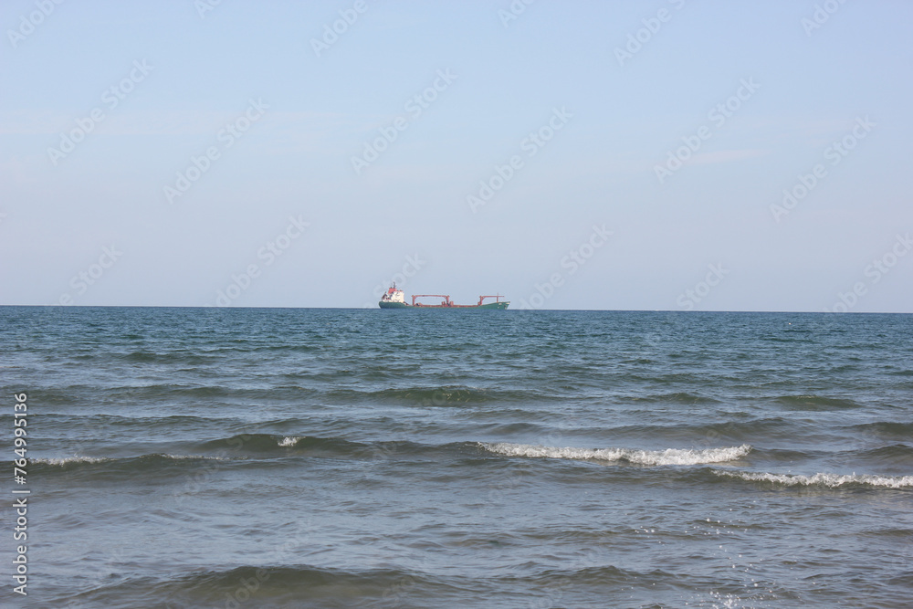 cargo ship in the sea