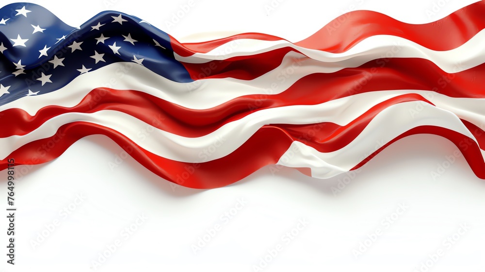 American Flag Abstract Background - obrazy, fototapety, plakaty 