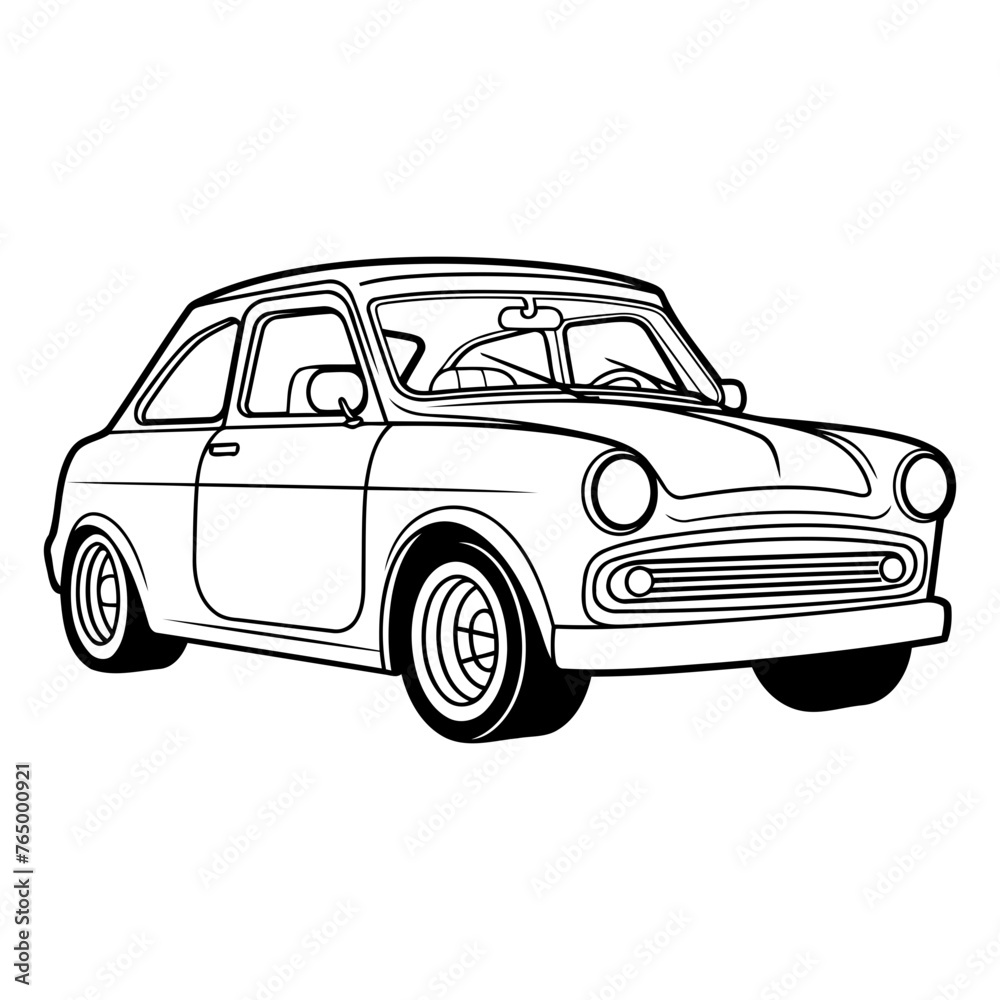 Retro car icon. Simple illustration of retro car vector icon for web