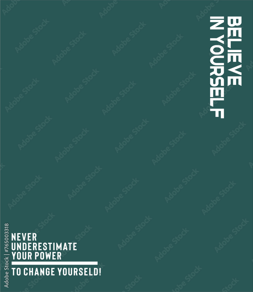 Obraz premium believe in yourself