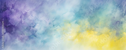Gray and yellow watercolour splatter background, purple yellow