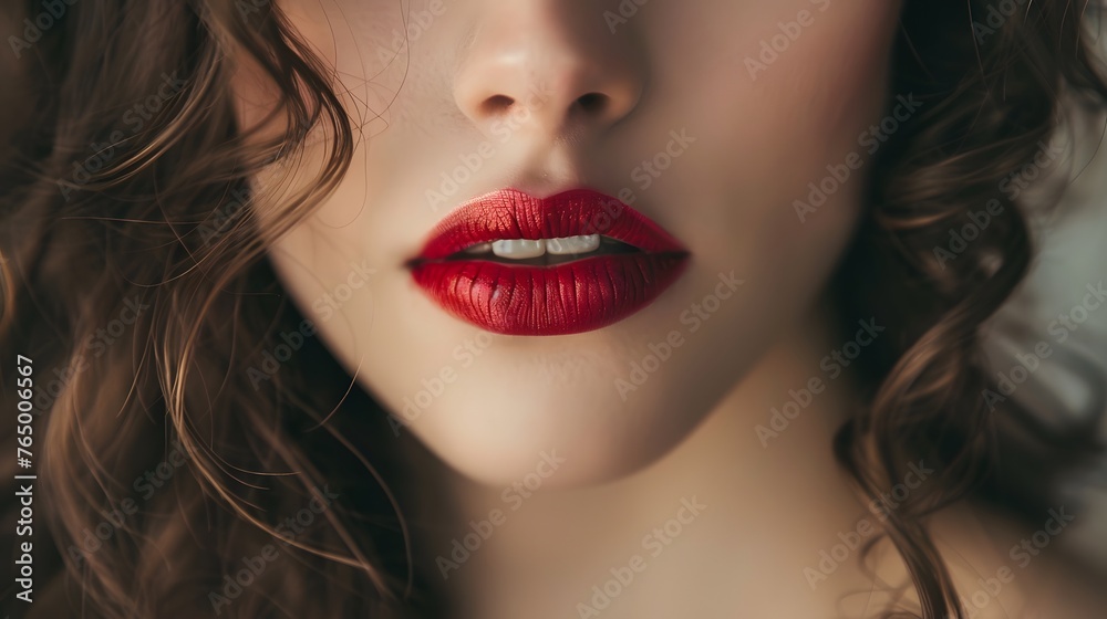 A Close-up Beautiful Lip A Close-up Beautiful Lip