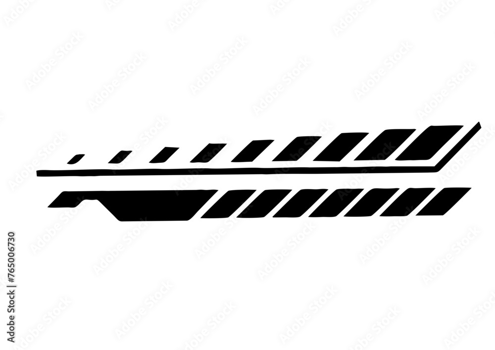 illustration of a film slate lines