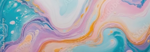 Abstract acrylic oil paint stains pastel colors