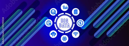 Business analytics concept. Data Analytics, Big data analytics, machine learning, and predictive analytics etc