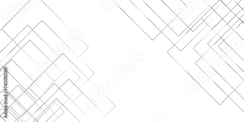 Abstract seamless pattern of randomly arranged white rectangle frames with soft shadows on gray background
