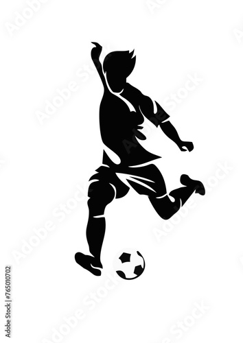 soccer player with ball