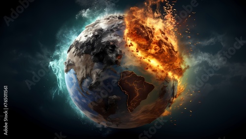 Conceptual background of the Earth's burning explosion