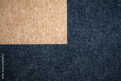 Beige and blue carpet tiles photo
