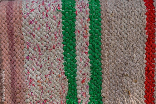 multicoloured homespun texture carpet