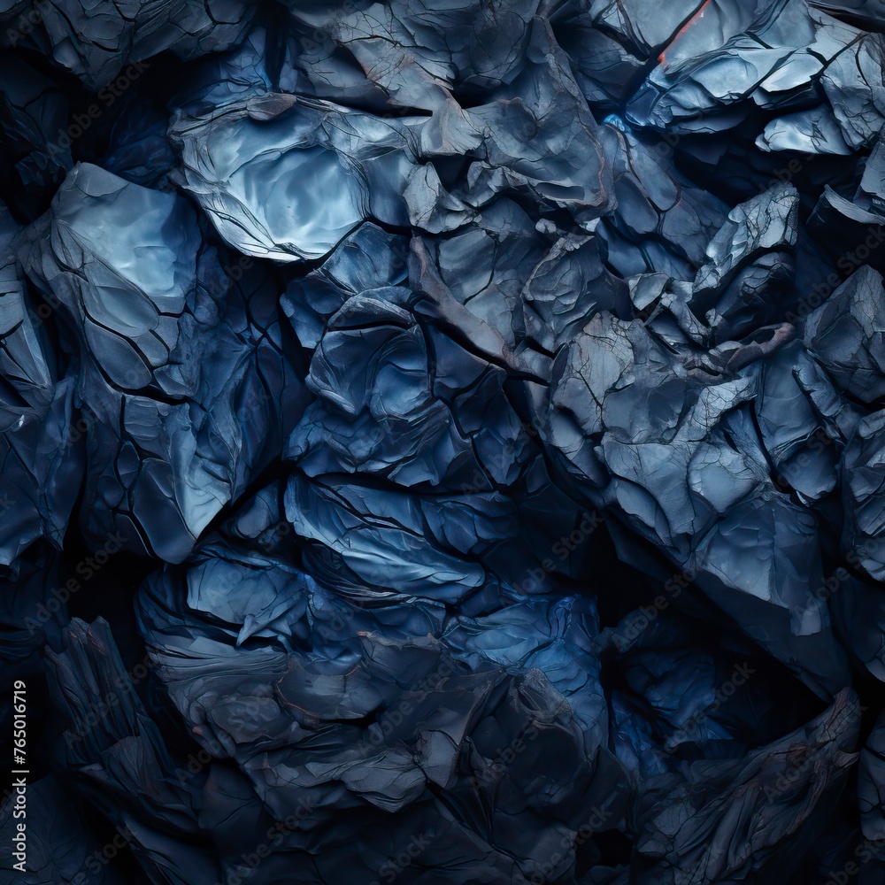 Blue abstract lava stone texture background