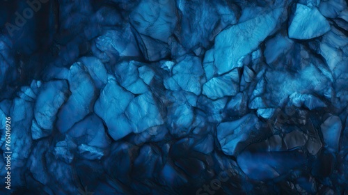 Blue abstract lava stone texture background