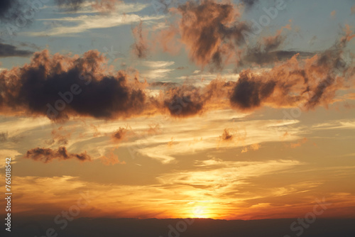 Sonnenuntergang am Haarstrang, Ense-Ruhne, Soester Börde, Kreis Soest, 2023 