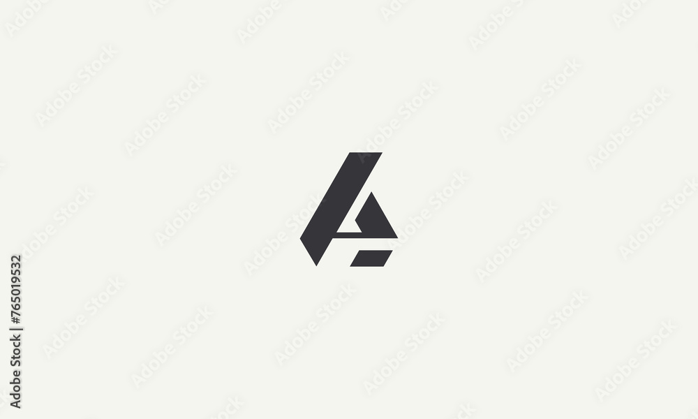 initial letter A simple monogram logo design vector illustration initial letter A simple monogram logo design vector illustration